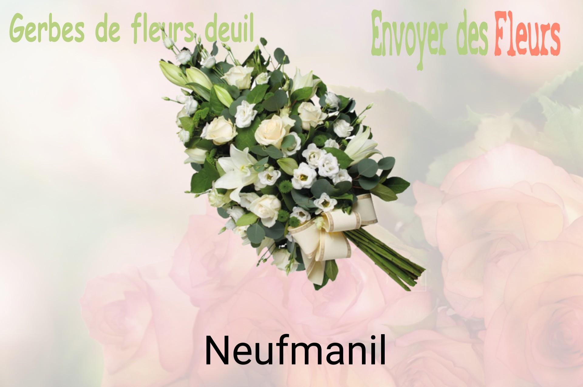 Gerbe de fleurs de deuil livrée à Neufmanil